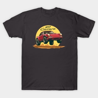 ccar 911 carrera offroad rally dakar red T-Shirt